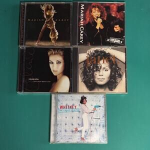 Women in Music Janet Jackson Mariah Whitney Celine CD's